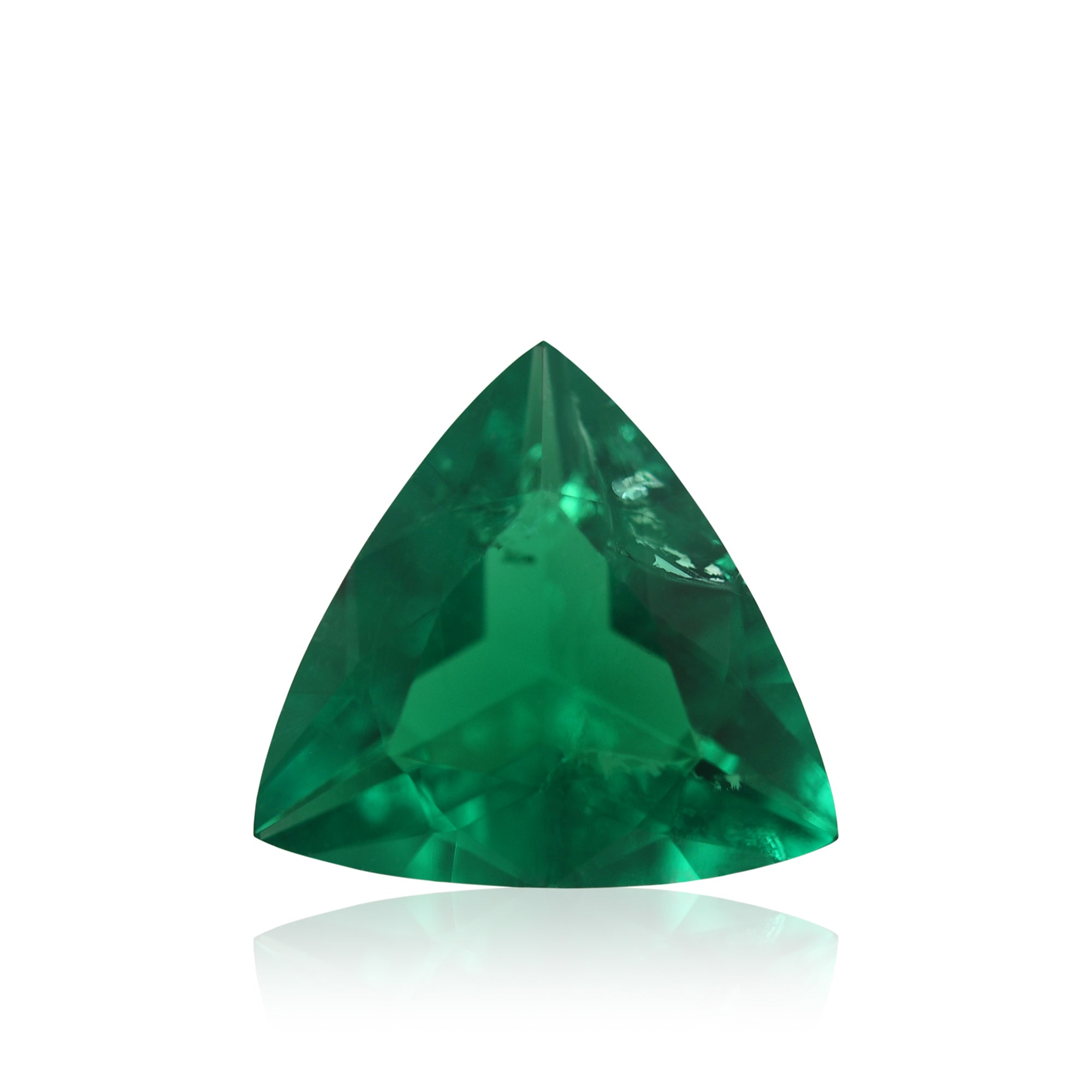 1.24 Carat Colombian Trilliant Emerald Muzo · GRS